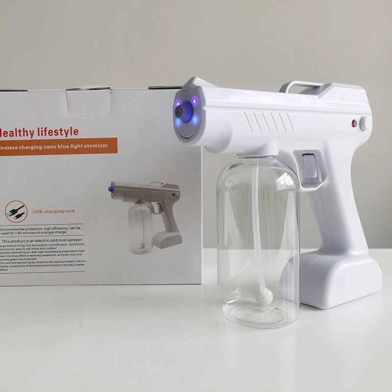 Elektrische Spritze Ultraviolett Fogger Maschine Zerstäuber Tragbare Spritze Pistole Nano Blue Ray Zerstäuber Sterilisator UV