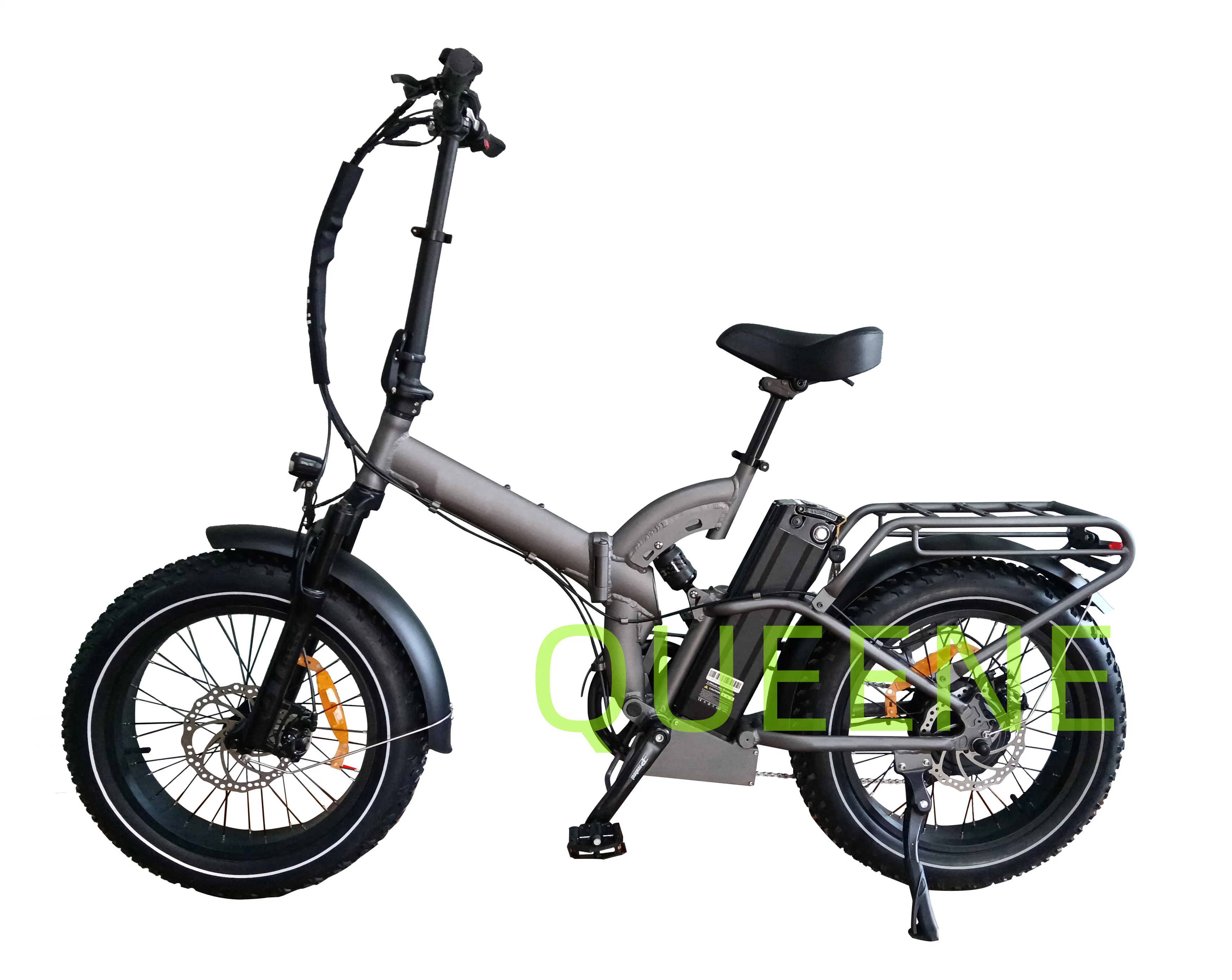 Queene/City Road 48V 750W 1000W de neumáticos de grasa la suciedad e bicicleta con suspensión completa Ebike electrónica eléctrica Eléctrica