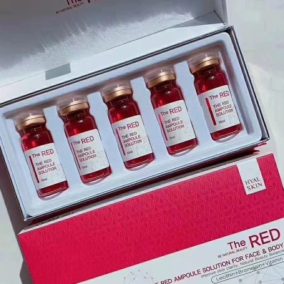 Coréen la solution d'amincissement de l'ampoule rouge la solution de laboratoire Lipo Lipolyse