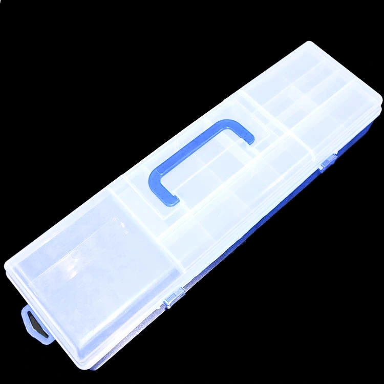 302# 303# New Big Fishing Lure PP Tackle Box Multifunctional Plastic Handle Box Tools Accessories