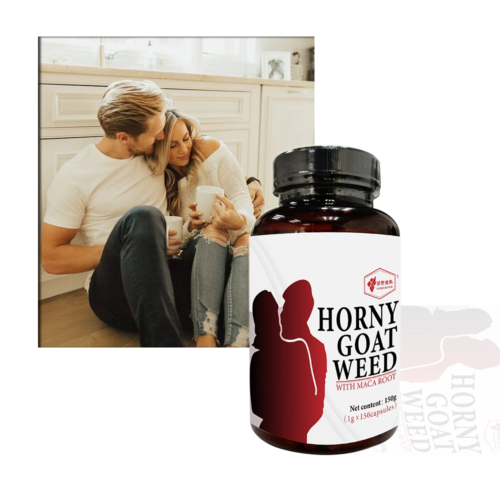 Horny Goat Weed Maca Root Strong Men Capsules for Libido Enhancement Drive Stamina Endurance