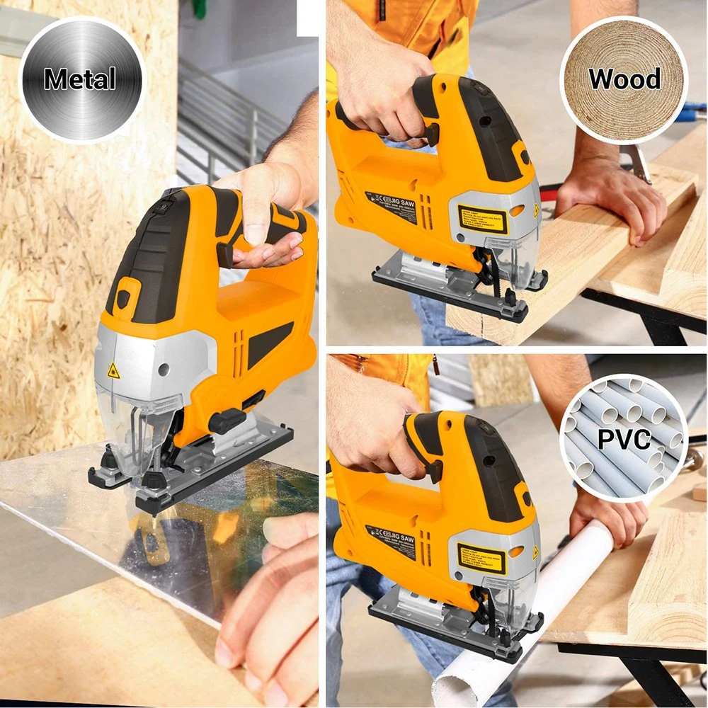 Behappy Rofession Level 65mm 600W Electricjig Saw Machine for Wood Cutting