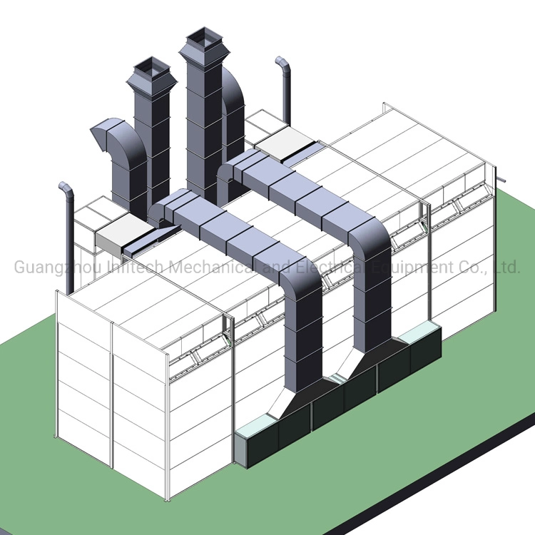 Side Downdraft Paint Spray Booth Garage Paint Booth Garage Equipments