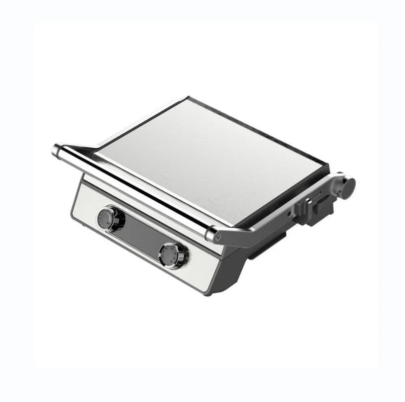 Detachable Electric Smokeless BBQ Grill Panini Press LED Touch Screen