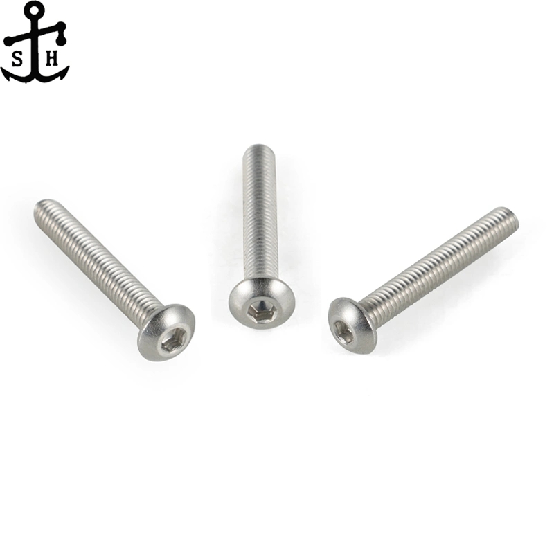 Hot Sale Carbon Button Stainless Steel Machine Hex Socket Pan Head Screw