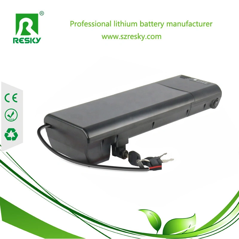 36V 12.8ah Rear Rack Ebike Samsung LG Li Ion Battery