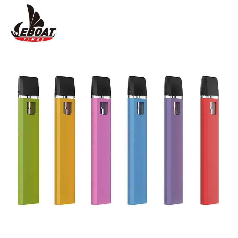 La barra de 1.0ml Vape desechables Peñón del Ta 8 de espesor de la bobina de cerámica de atomizador OEM de cartuchos desechables de logotipo de marca D8