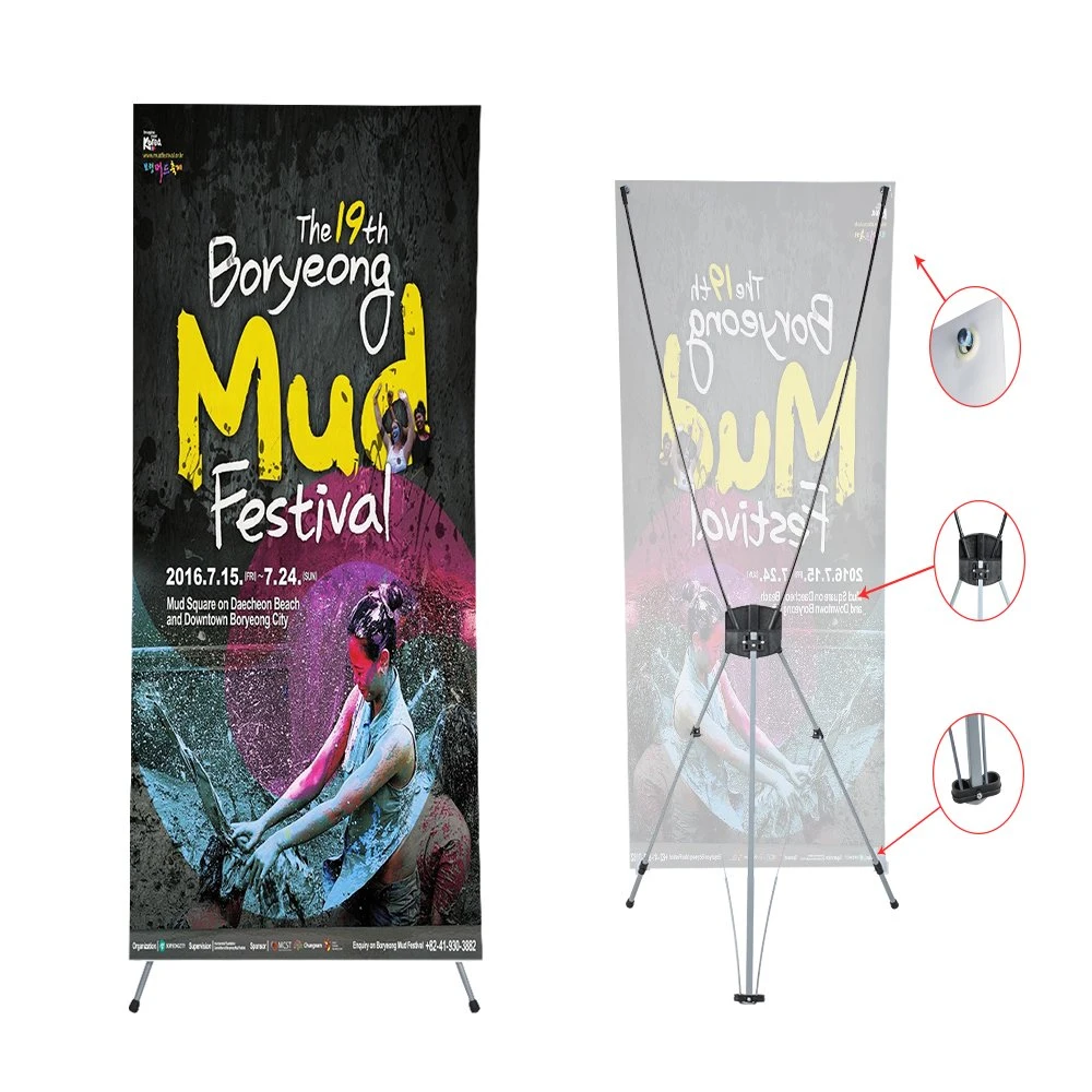 Wide Base X Banner Stand for Added Stability