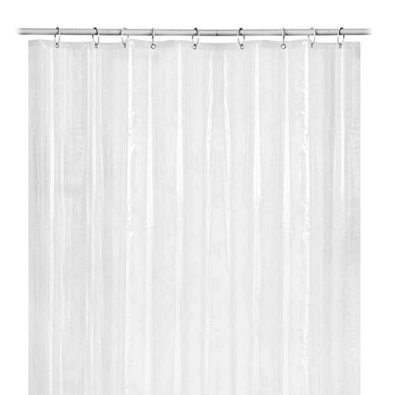 Plain Color PEVA Shower Curtain