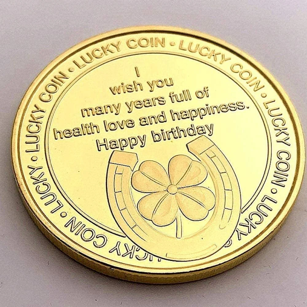 Custom Factory Price Happy Birthday Plating Challenge Coins Metal