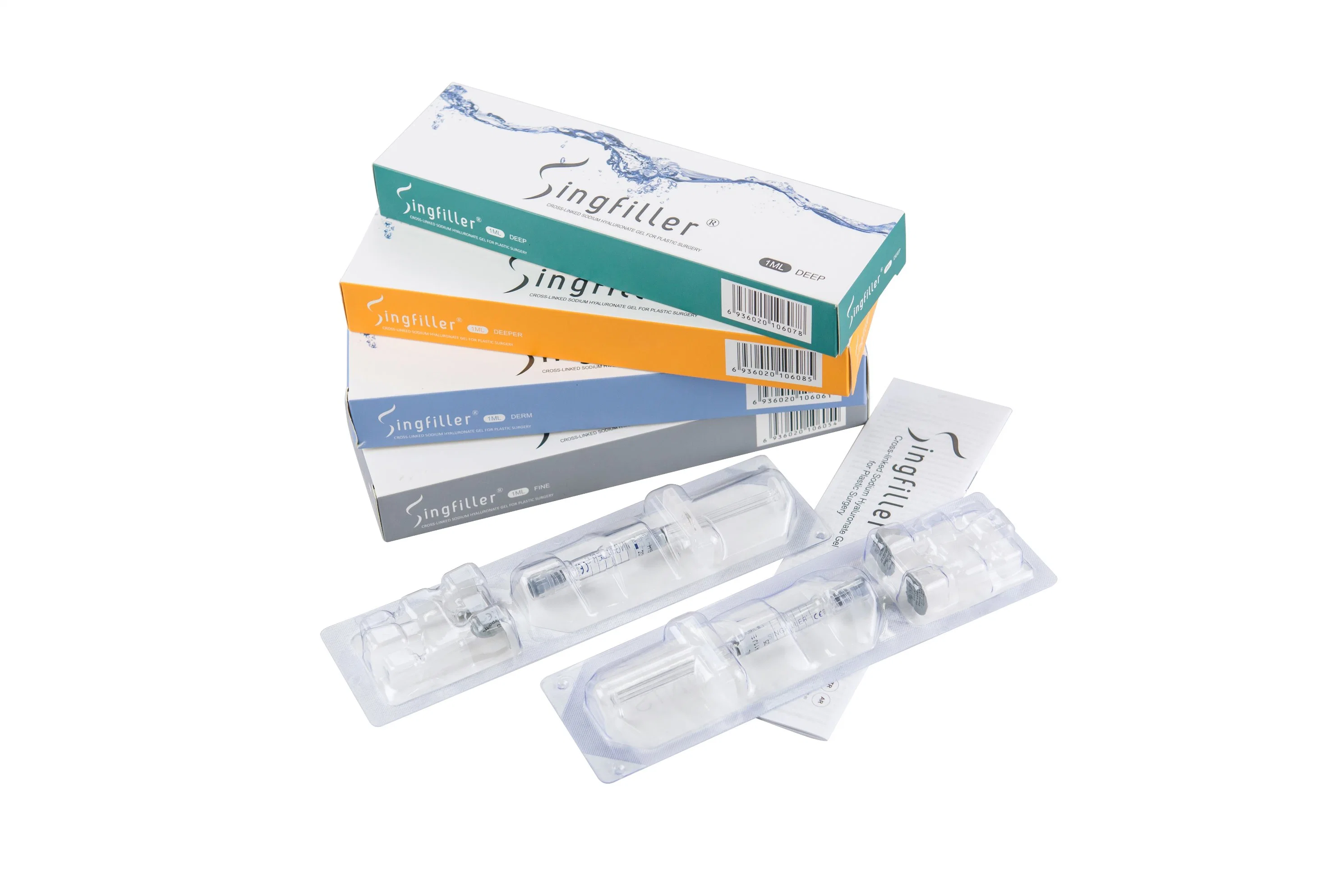 Singfiller Cross-Linked Sodium hyaluronate gel pour la chirurgie plastique de remplissage dermique