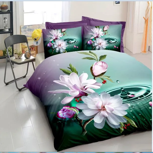 Best Selling Cheap 90GSM 100% Polyester 3D Bedding Sets 3D Quilt Cover