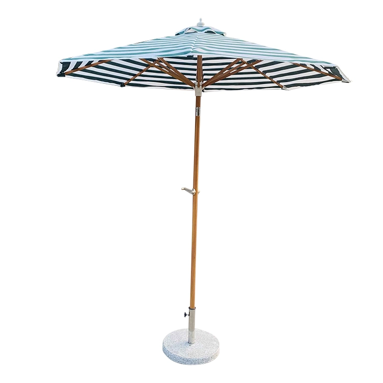 Factory Wholesale/Supplier Wooden Finish Aluminium Frame Parasol Patio Umbrella