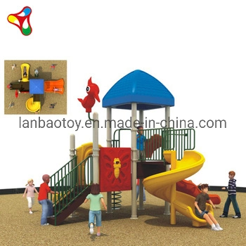 Children Plastic Backyard Play Slides Equipment Outdoor Playground