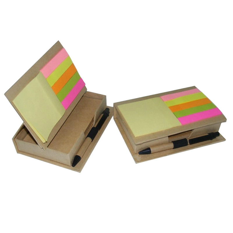 Customized Eco Office Stationery Memo Sticky Notes with Folding Cover