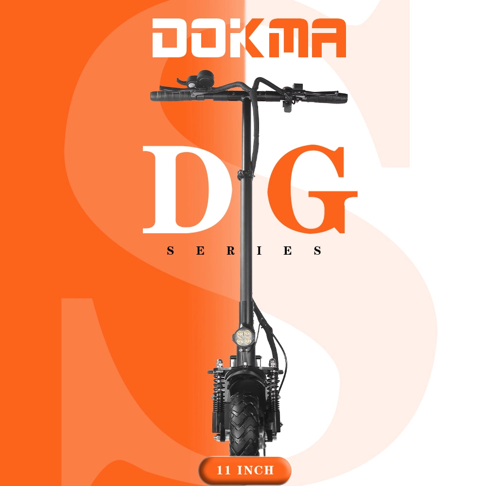 Dokma 3600W New Design Dgs 11inch Electric Scooters Hot Sale Mobility Scooters 80-100 Kms Range Front&Rear Suspension Seat Optional Electric Scooter for Adults