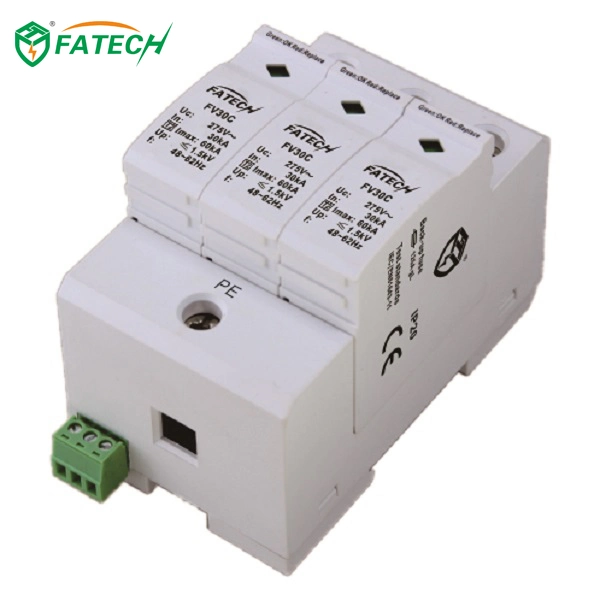 DIN Rail 3p 3 Phase AC 220V Power Surge Protector