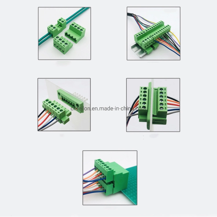 2mm Screw-Free edgkd-2.5de Prensa de la primavera de terminales enchufables el conector PCB PCB