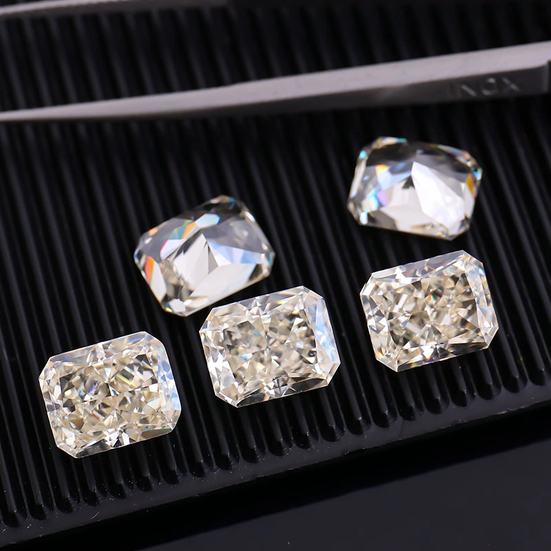 Provence Jewelry Radiant Cut Cubic Zirconia Lemon Yellow Color Ice Cut CZ Large Stock Wholesale Price Cubic Zirconia