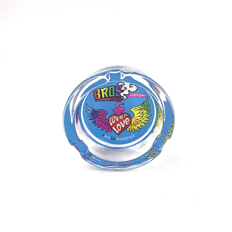 Creative Ashtray Custom Shape Glass Ashtray for Birthday Gift