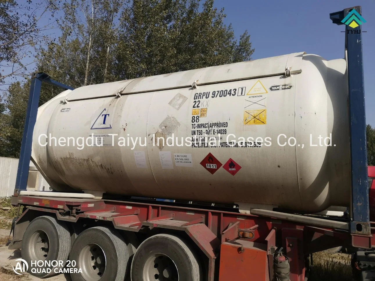 Manufacturer 98%-99.5% N-Butane Gas C4h10 in 47L / 118L / 926L/ ISO Tank