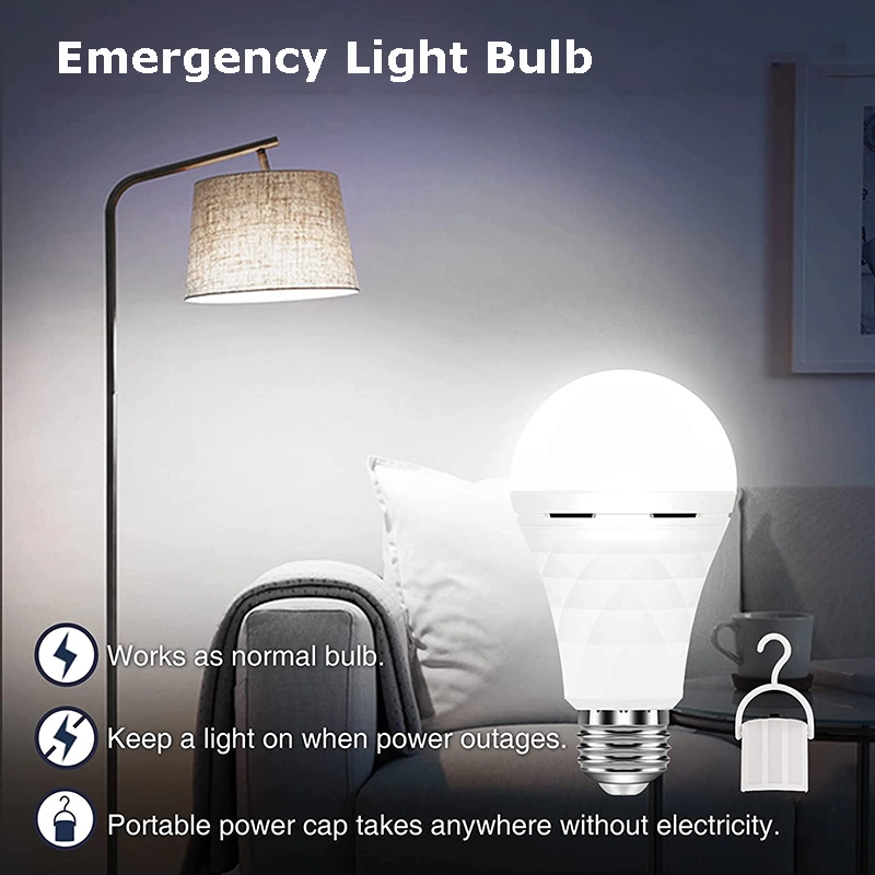 LED Emergency Light Bulb 12W for Power Failure or Camping