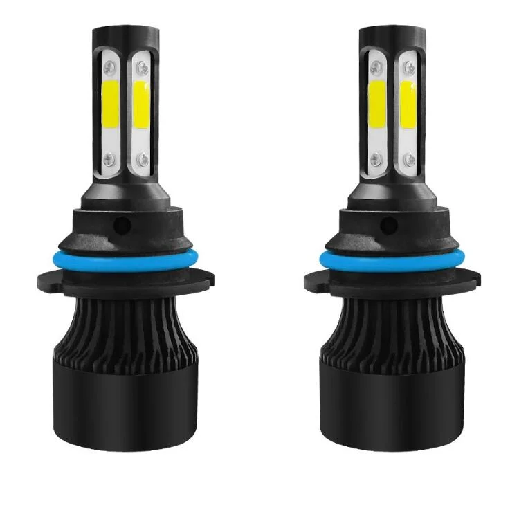 مصابيح أمامية جديدة من نوع COB LED للسيارة S2 4 S2 4 Sides Super ضوء LED الساطع Focos Premium H1 H3 H4 H7 9005 9006 H11 مؤشر السيارة
