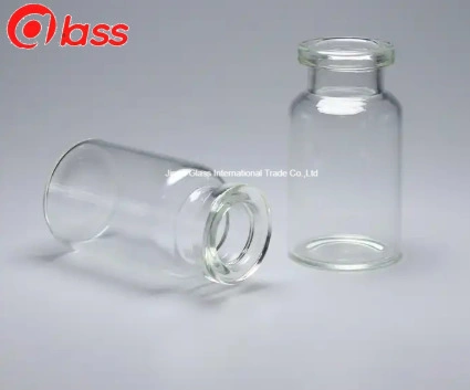 Various Specifications Transparent or Amber Empty Glass Bottle Customized Vial with Lids and Rubber Stoppers