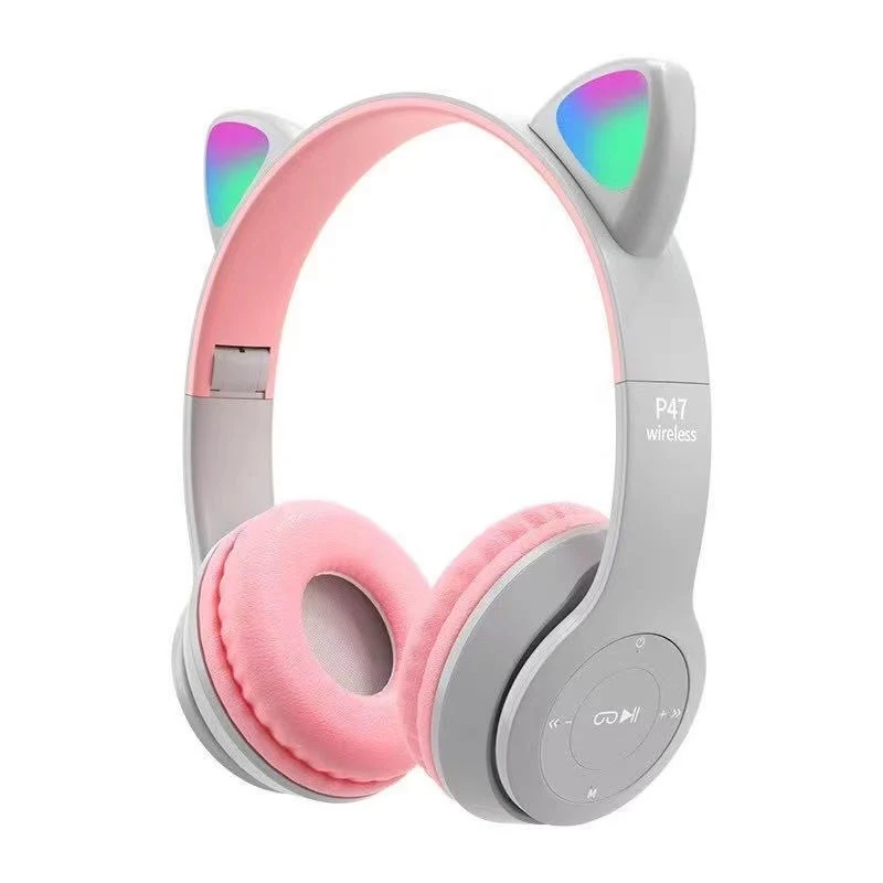 Hot sale écouteurs Bt 5.0 sans fil Bluetooth écouteurs jeu mobile Casque d'écoute Cat Ear