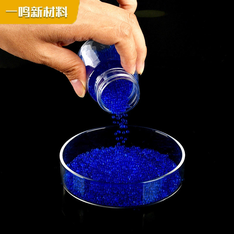 Saco azul indicador de sílica gel a granel ou saqueta não cobalto Sílica gel azul esférica