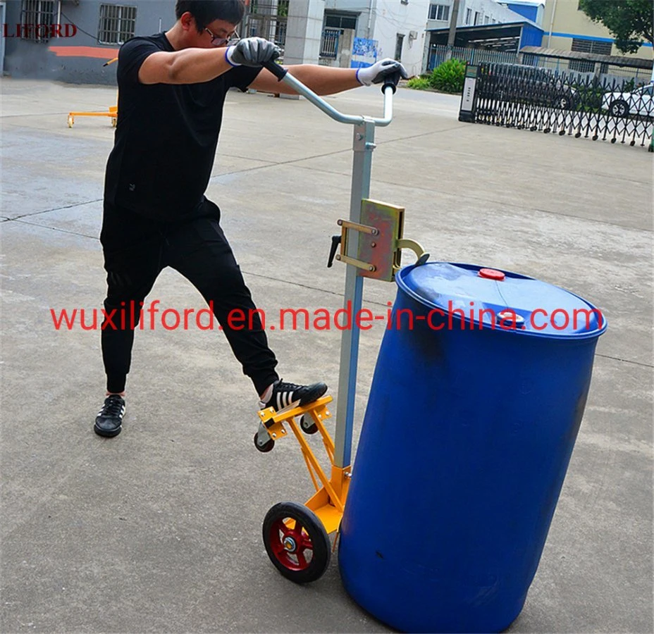 1000lb. Steel Plastic Drums Hand Rolley Drum Truck Drum Hand Truck De450d