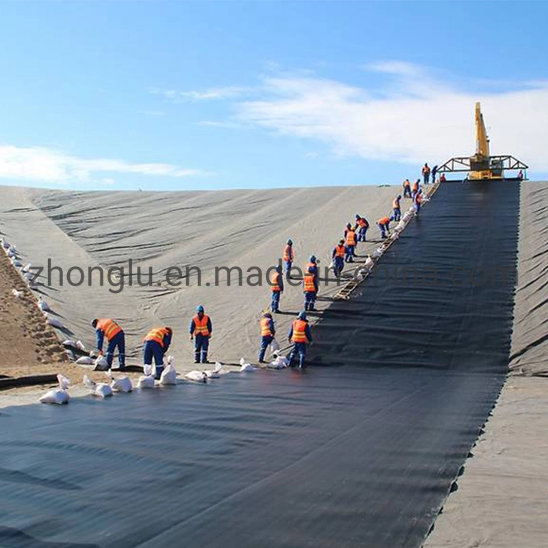 Preis ab Werk 0,5mm 1mm 1,5mm 2mm HDPE Geo Membran Geomembrane Dam Fish Farm Tank Pool Pond Liner