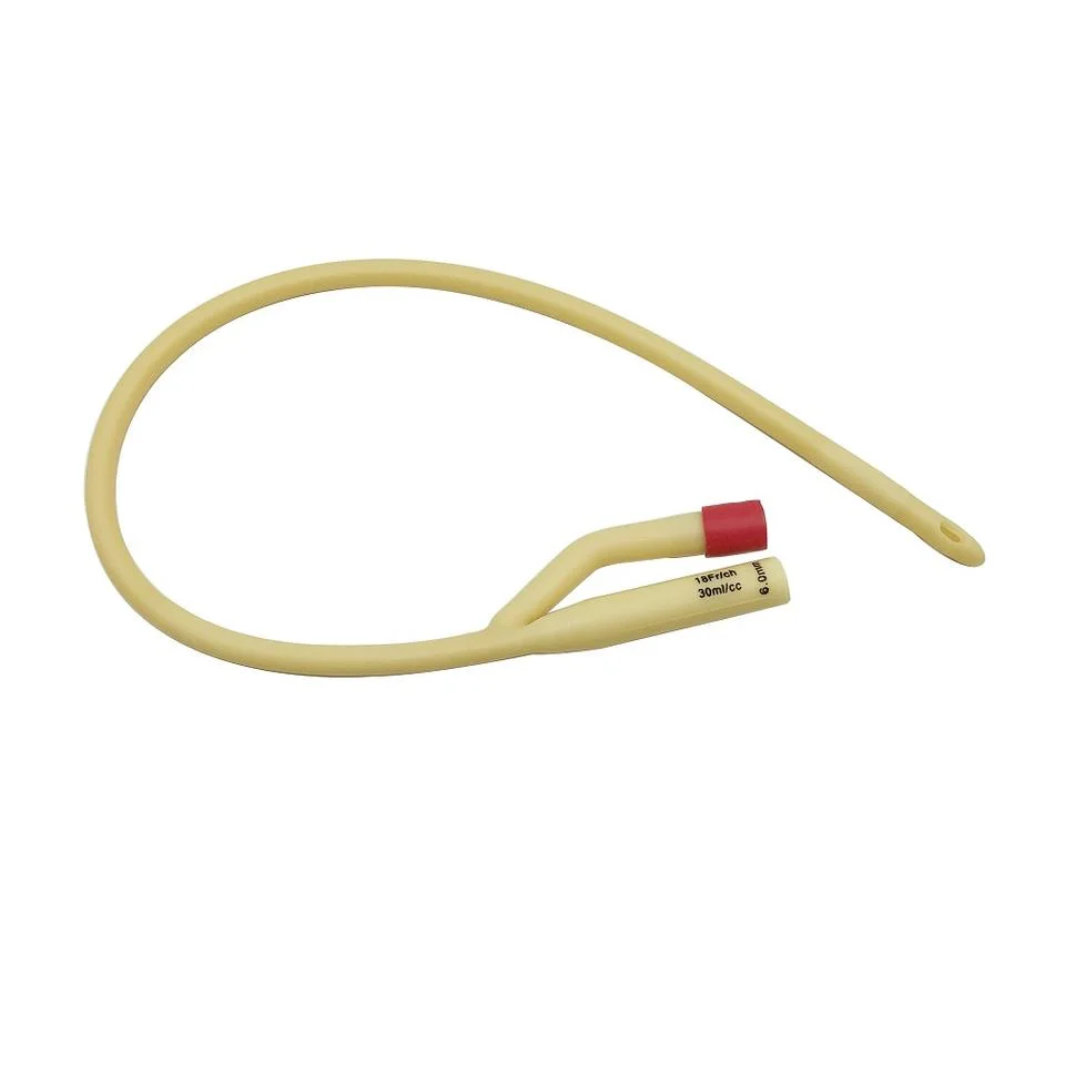 Medical Natural Latex Foley Urinary Catheter with Silicone Coated