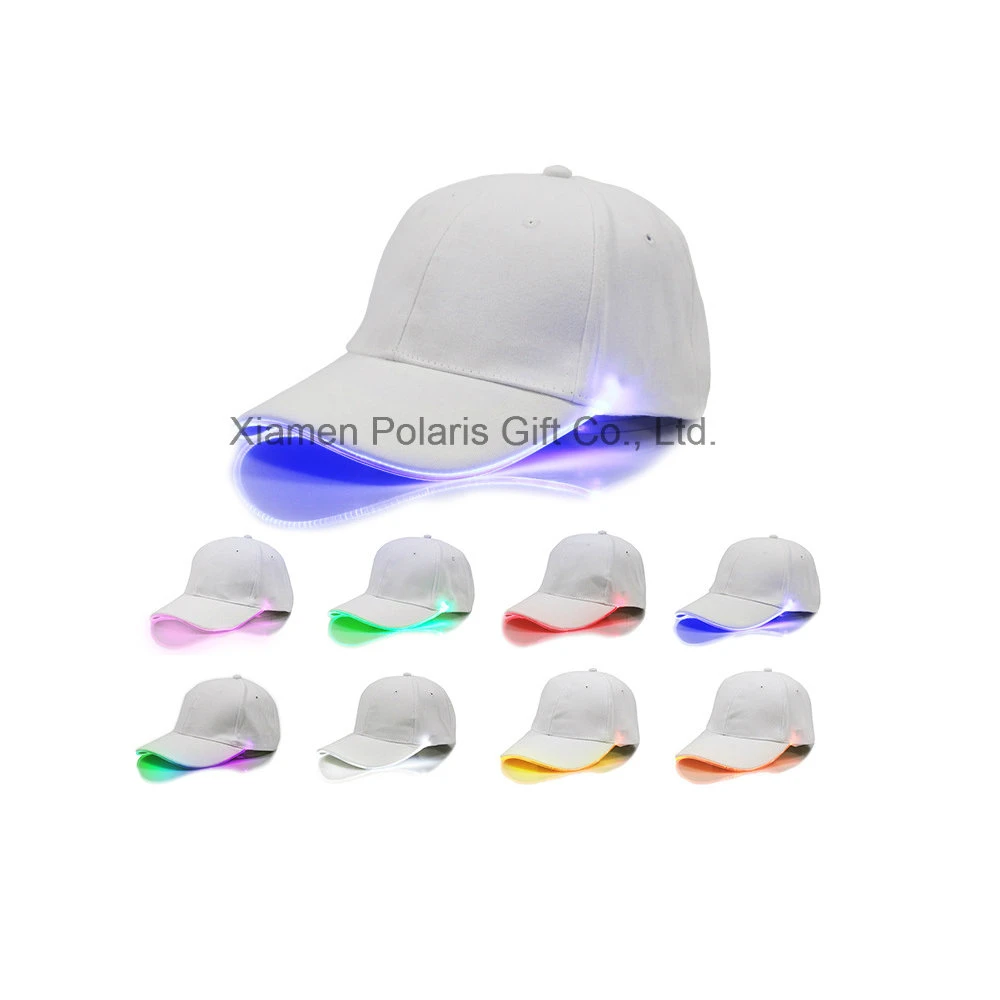 Gorra de béisbol con diseño personalizado de moda con luces LED