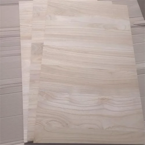 Production of Natural Color Environmental Protection Paulownia Edge Glued for Interior Decoration