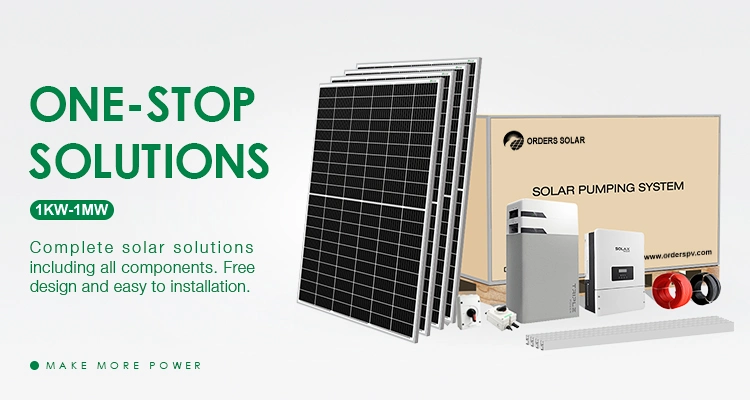 Orders New Product in Stock 5kw 10kw 15kw 20kw Complete System with Lead Acid Battery Inverter Solar System