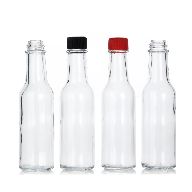 Cheap Price 5oz 150ml Round Chili Sauce Bottle Glass Salad Bottle