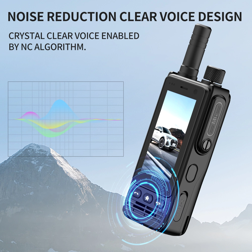 Novo design Zello 4G smartphone Walkie Talkie Rádio bidirecional Comunicação