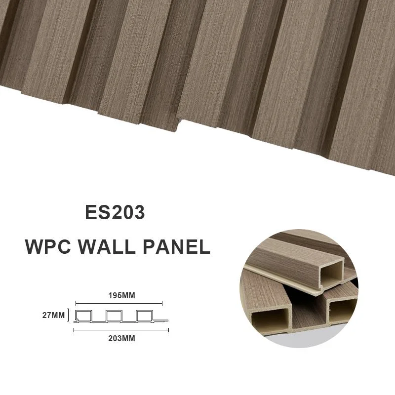 Madeira evoke WPC Veneer para uso de material de decoração Eco-friendly baixo Painel de parede de preço