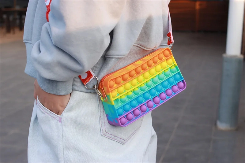 Girl Lady Popular Purse Luxury Crossbody Bag Pop Fidget Toys Body Handbag
