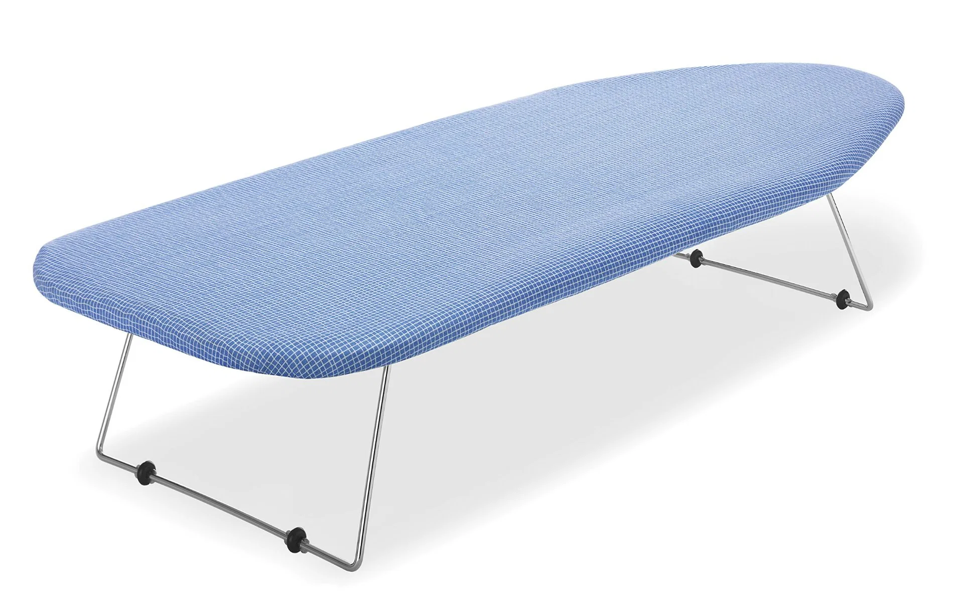 Premium Tabletop Ironing Board with Scorch Resistant Cover in Elegant Blue Color