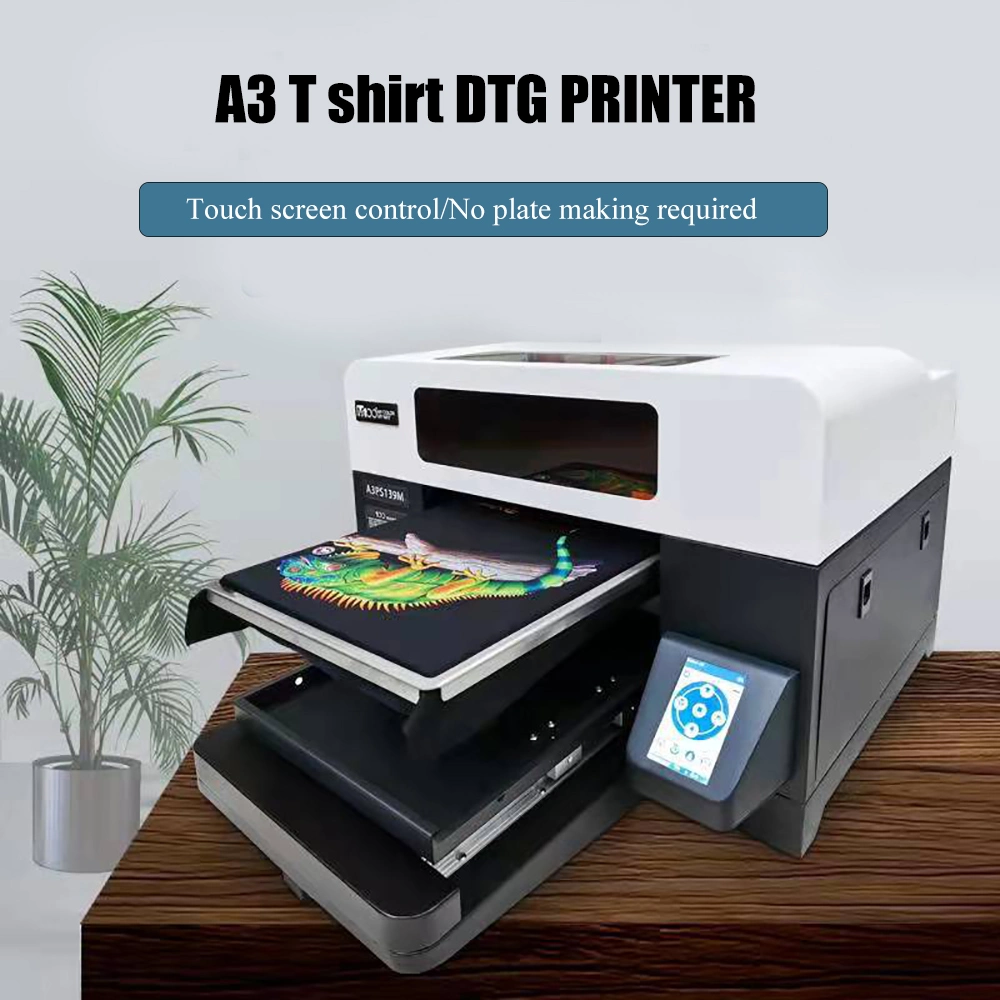 Digitaldrucker DTG direkt zu Garment T-Shirt Druckmaschine Mit Doppelkopf