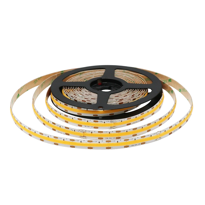 High Brightness Ww+Cw Color Temperature Adjustable DC24V Flexible 608 LEDs/M IP68 COB LED Tape Light Ribbon for Outdoor