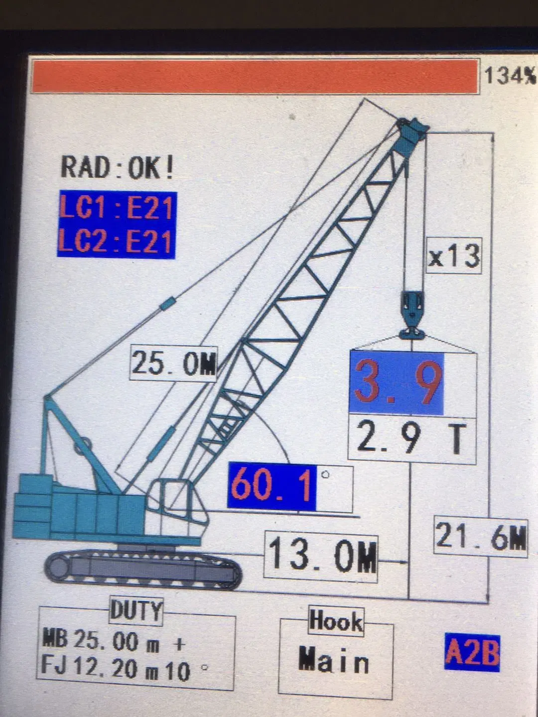 Top Selling Mobile Crawler Crane Load Moment Indicator