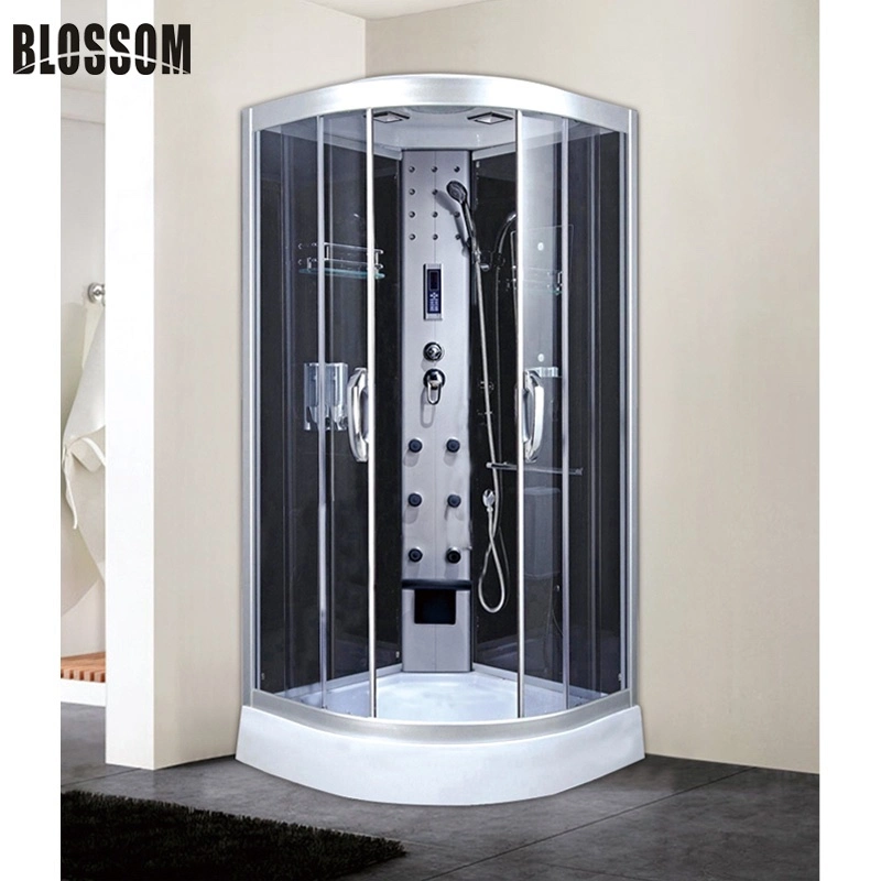 Price Bathroom Infrared Glass Shower Cabin with Massage Steam Function