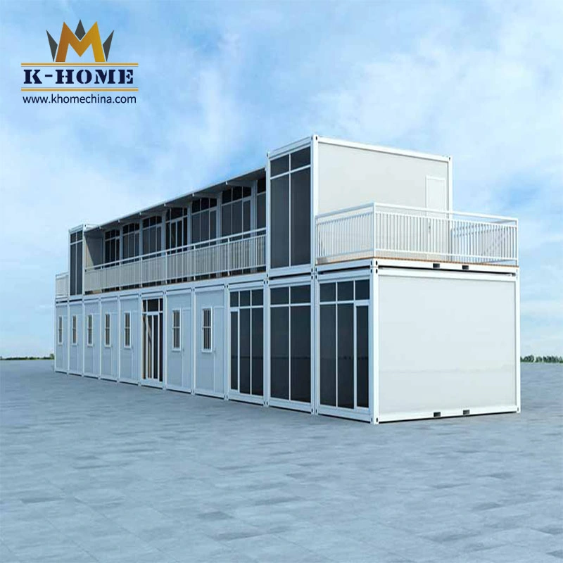 2 Floor Duplex Prefabricated Steel Frame Shipping Container Office