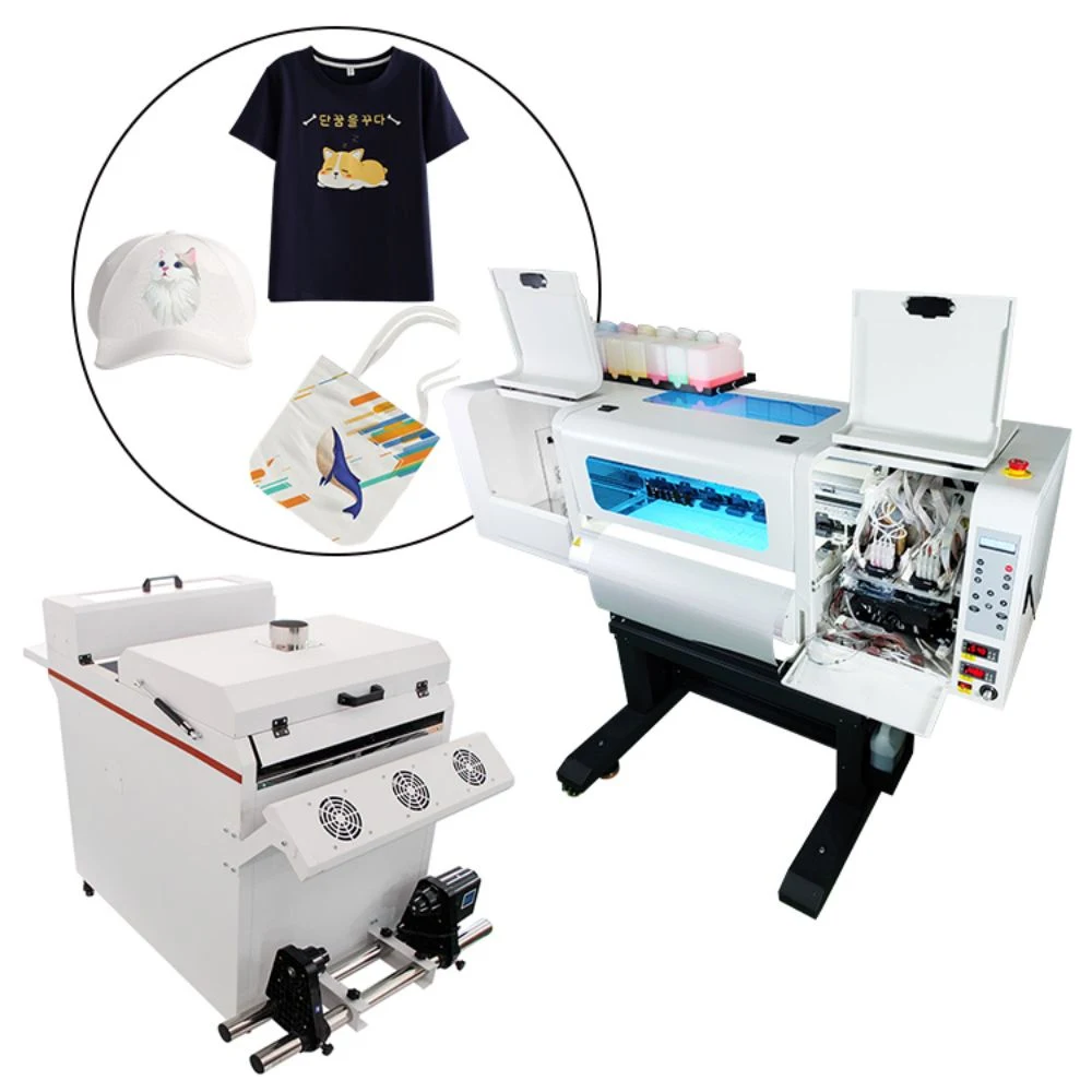 60cm Dtf Printer 2 Printhead I3200/I1600 for T-Shirt Textile Printing Custom Pet Films Printing Machine Heat Transfer Dtf