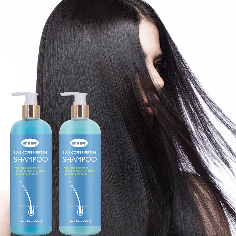 Alta calidad Ekber listo para enviar cabello azul de cobre de Peptide Cuidado crecimiento Protección del color Productos acondicionadores de champú