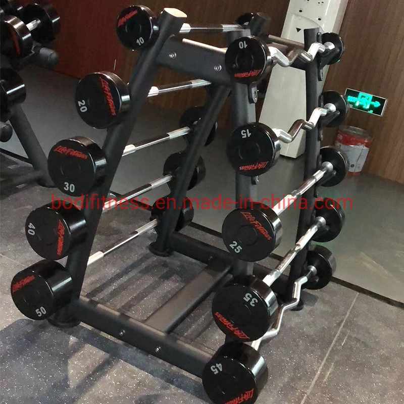 Gimnasio Gimnasio Barbell de goma recubiertos de placas de peso de la goma de Life Fitness Barbell