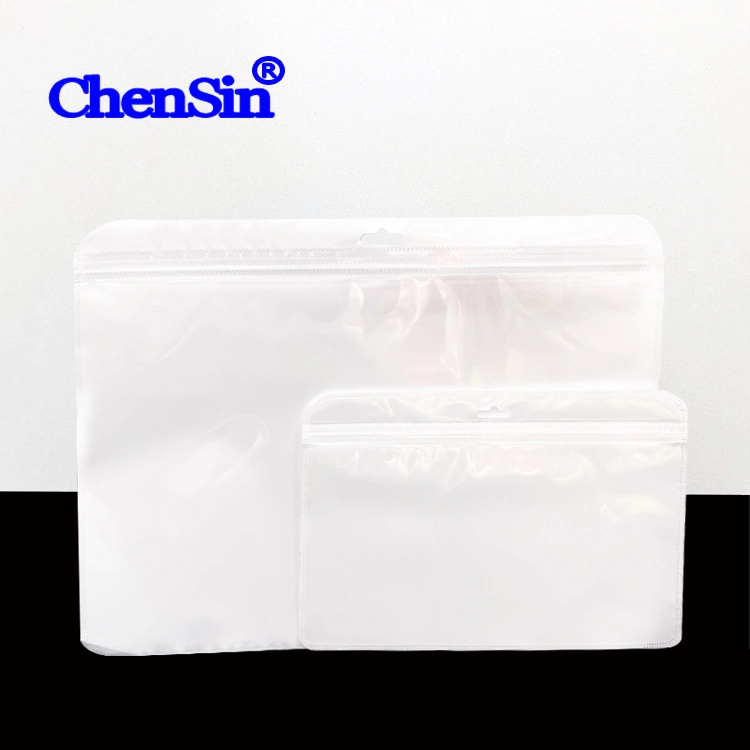 Factory White Plastic Zip-Lock Bag for Tablet Cellphona Packaging Zipper Pouch